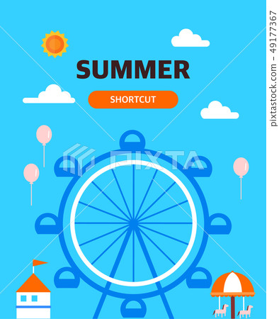 Summer travel illustration Summer travel illustration 49177367