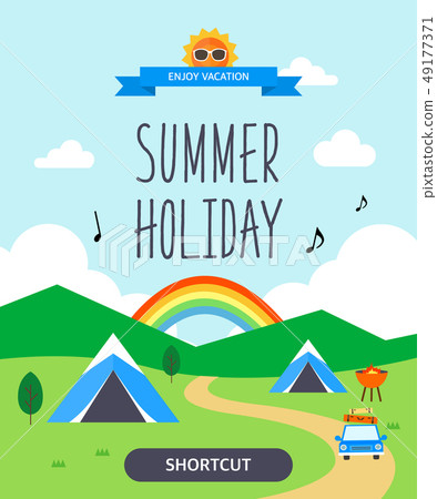 Summer travel illustration Summer travel illustration 49177371