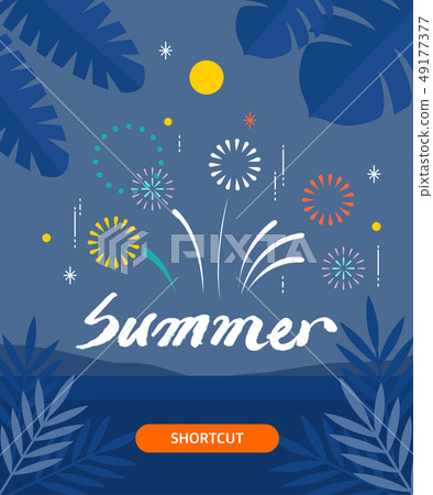 夏季旅遊插圖 夏季旅遊插圖 49177377