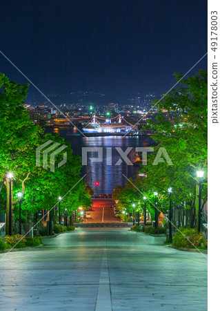 函館的夜景_八幡坂 49178003