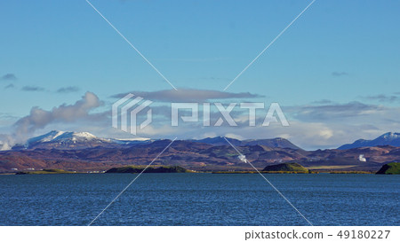 Myvatn lake in Northern Iceland.  49180227