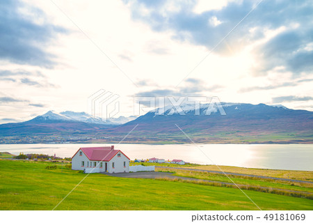 Rural view traditional house, Iceland Rural view traditional house, Iceland 49181069