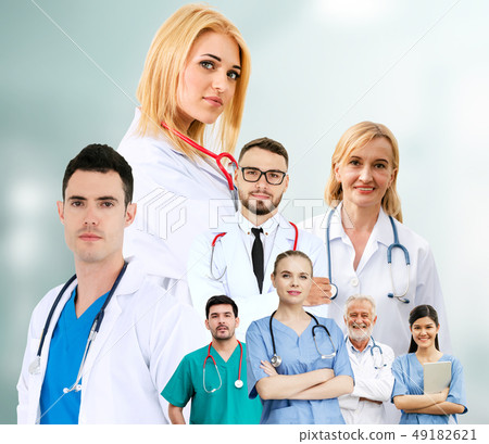 Medical and healthcare doctor people group. Medical and healthcare doctor people group. 49182621