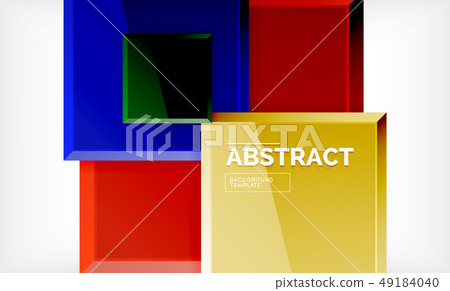 Geometric abstract background, modern square design Geometric abstract background, modern square design 49184040