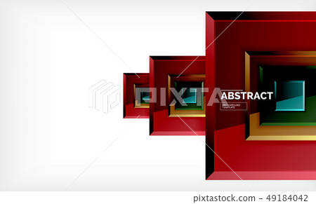 Square geometric background Square geometric background 49184042