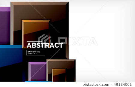 Square geometrical background 49184061