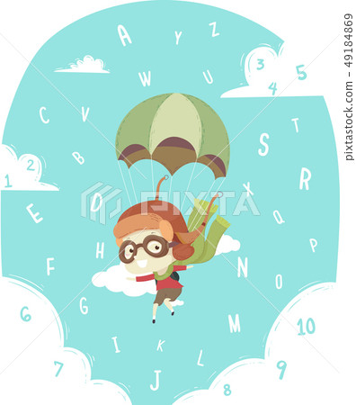 Kid Boy Aviator Alphabet Numbers Illustration Kid Boy Aviator Alphabet Numbers Illustration 49184869