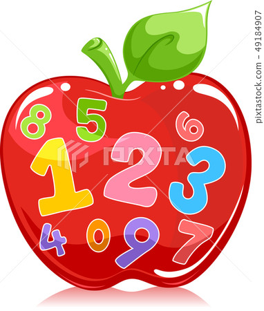 Apple Number Illustration Apple Number Illustration 49184907