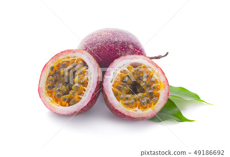 Passion fruit isolated on white background Passion fruit isolated on white background 49186692