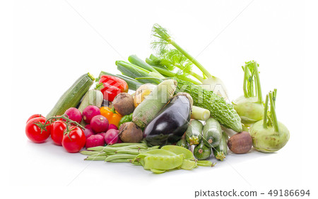 Healthy eating concept or green grocery shopping - Healthy eating concept or green grocery shopping - 49186694