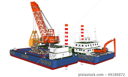 挖泥船和沈積物載體17 挖泥船和沈積物載體17 49186872