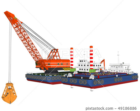 挖泥船和沈積物載體5 49186886