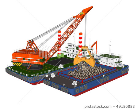 Dredger and sediment carrier 3 49186888
