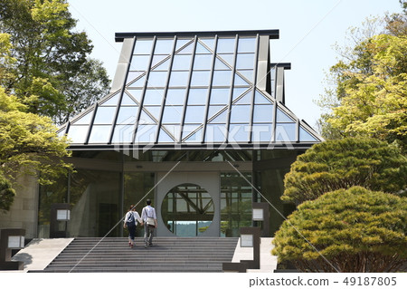 Light streaming into the glass architecture entrance of MIHO MUSEUM (Koka City, Shiga Prefecture - Tourism - Art) Light streaming into the glass architecture entrance of MIHO MUSEUM (Koka City, Shiga Prefecture - Tourism - Art) 49187805