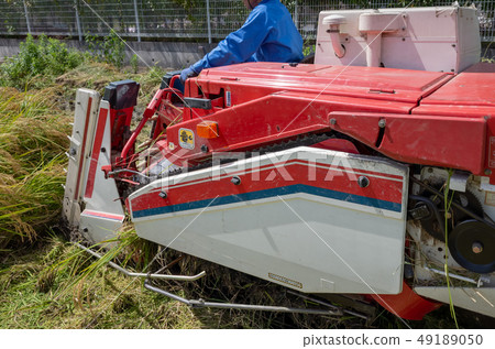 聯合收割機 結合 秋天 49189050
