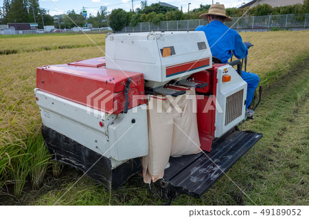 聯合收割機 結合 農業 49189052