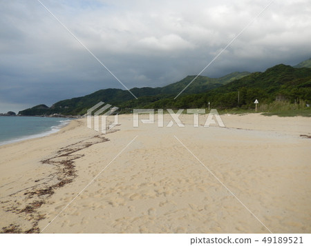 Mountain, beach and sea 49189521