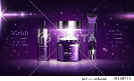 Night cosmetic series for face skin care 49189779