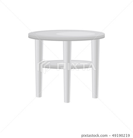 Stool on white background. Vector flat illustration. Stool on white background. Vector flat illustration. 49190219