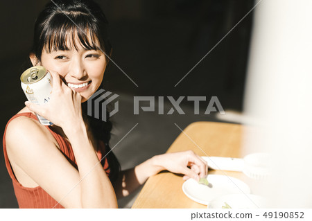 Woman lifestyle summer beer 49190852