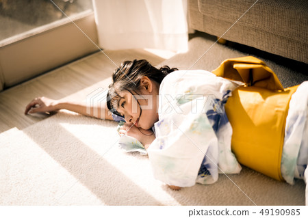 女子浴衣夏季 49190985