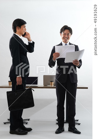 Businessman working Businessman working 49191629