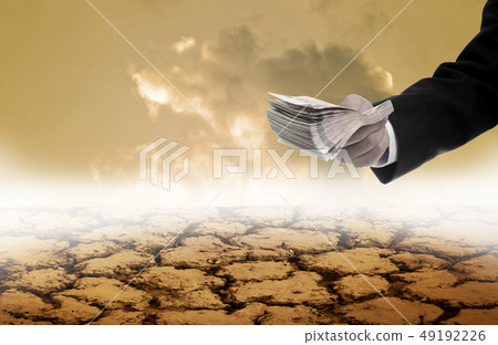 Pay for help dry land, Relief of drought concept 49192226