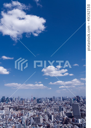 Blue sky Tokyo Metropolitan scenery Contrast normal 49192538
