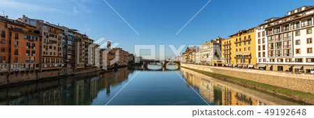 Florence Italy - Arno River - Ponte Santa Trinita Florence Italy - Arno River - Ponte Santa Trinita 49192648