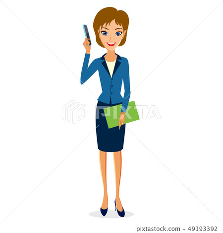 Business woman character vector - Stock Illustration [49193392] - PIXTA
