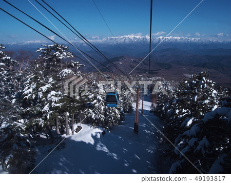 View the Central Alps from within the Ontake 2240 Gondola Lift View the Central Alps from within the Ontake 2240 Gondola Lift 49193817