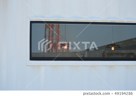 Window glass landscape Window glass landscape 49194286