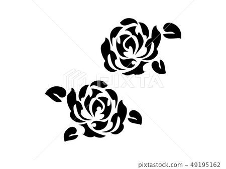 Tribal design. rose. Fashion tattoo. sticker. Tribal design. rose. Fashion tattoo. sticker. 49195162