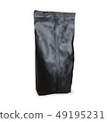 Black Blank Foil Packaging Of Coffee 49195231
