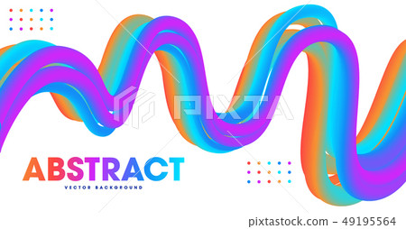 Abstract colorful gradients waves background 49195564
