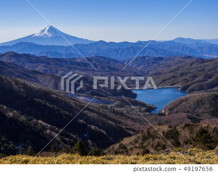 Mt. Fuji and the Large Bodhisattva Lake from the Large Bodhisattan Pass Mt. Fuji and the Large Bodhisattva Lake from the Large Bodhisattan Pass 49197656