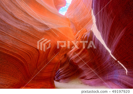 Antelope Canyon is a slot canyon in the American 49197920