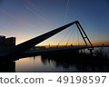 Sunset and a bridge 49198597