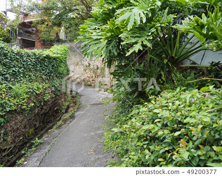 Back street of Okinawa Ashiya Street Back street of Okinawa Ashiya Street 49200377