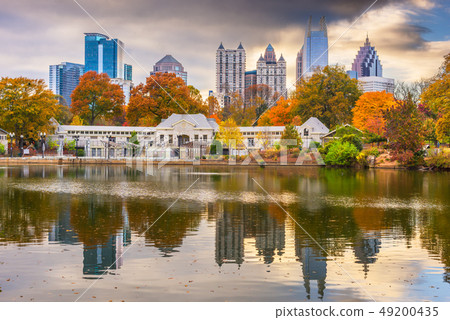 Atlanta, Georgia, USA Piedmont Park skyline in 49200435