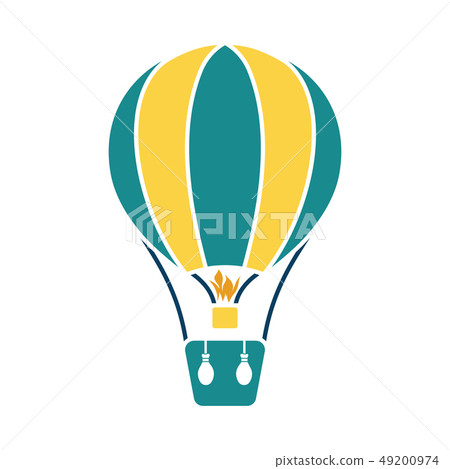 Hot air balloon icon 49200974
