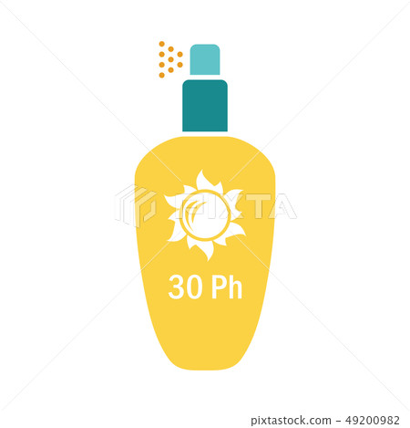 Sun protection spray icon Sun protection spray icon 49200982