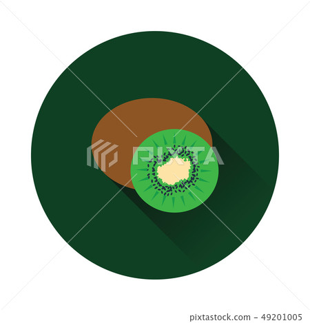 Flat design icon of Kiwi 49201005