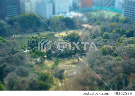 Miniature diorama-style photograph Koishikawa Korakuen 49202589