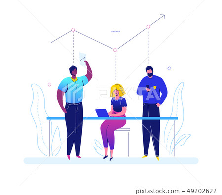 Business analysis - flat design style colorful illustration 49202622