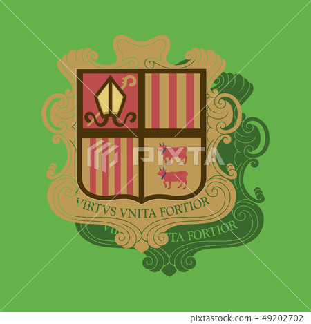 paper sticker on theme coat of arms Andorra paper sticker on theme coat of arms Andorra 49202702