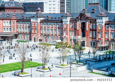 Tokyo Station Marunouchi mouth Station front view 49203553