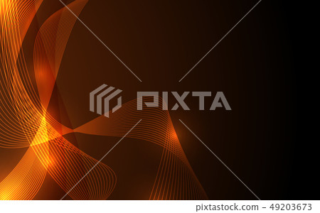 Abstract futuristic line curve gold color element Abstract futuristic line curve gold color element 49203673