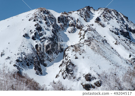 March Nikko Shirane mountain which covers the snow March Nikko Shirane mountain which covers the snow 49204517