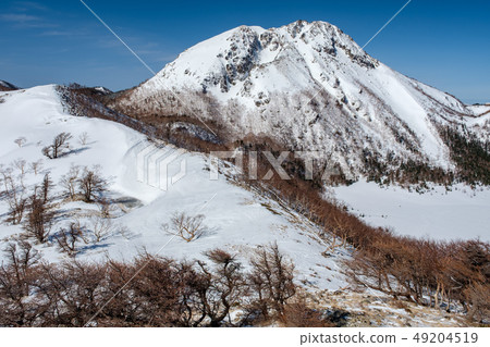 March Nikko Shirane mountain and frozen five color swamp (view from Mae Shirane mountain) 49204519